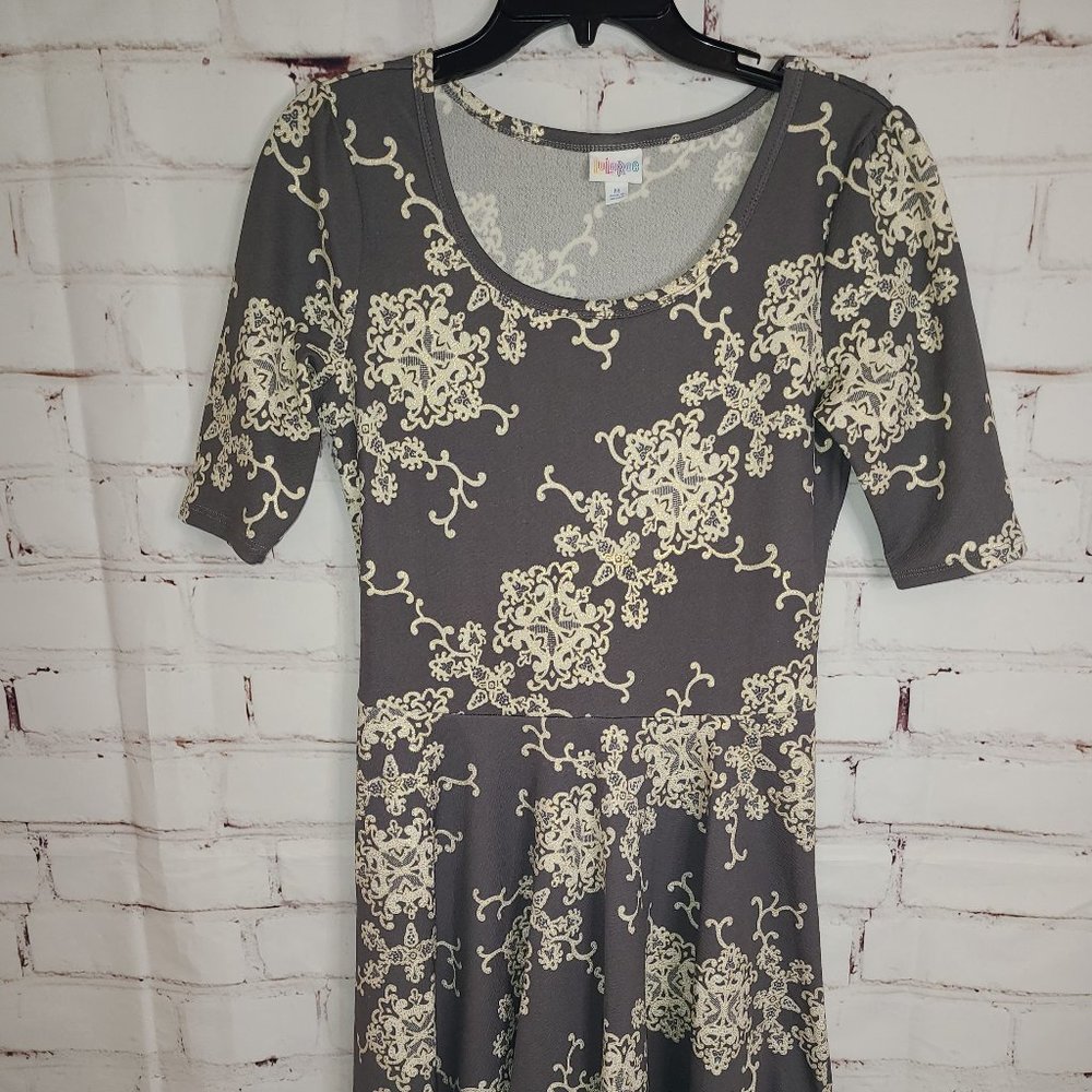 LuLaRoe Elegant Nicole Dress, Medium